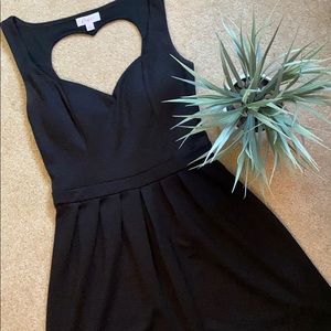 Candies black dress with heart cut out small